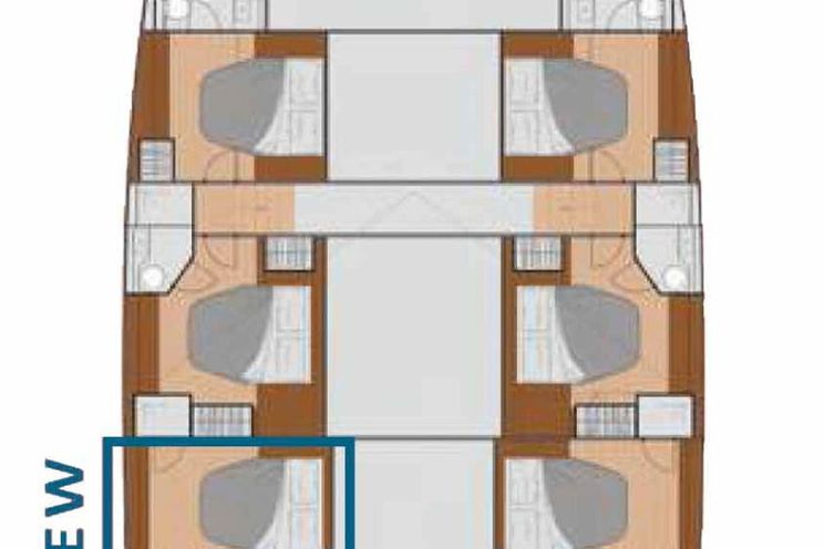 Layout for LIBERTA Fountaine Pajot Samana 59 catamaran layout