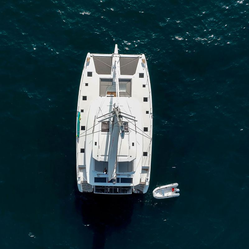 LIBERTA Fountaine Pajot Samana 59 - top aerial shot