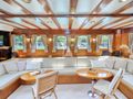 LIBRA Gulet 31m - saloon lounge with TV LIBRA Gulet 31m - saloon lounge with TV