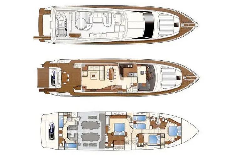 Layout for LIDIA Ferretti 830 - layout