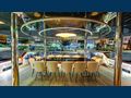 LIFE IS GOOD Ximar Sailing Yacht 45m aft alfresco dining area