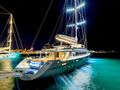 LIFE IS GOOD Ximar Sailing Yacht 45m - docked at night LIFE IS GOOD Ximar Sailing Yacht 45m - docked at night
