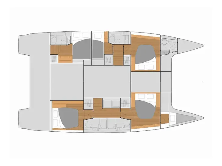 FIRST LIFE Fountaine Pajot Tanna 47 - layout FIRST LIFE Fountaine Pajot Tanna 47 - layout