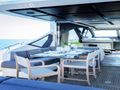 LIMITLESS Azimut S7 Aft Deck Dining