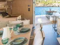LINDA Lagoon 60 - salon dining area LINDA Lagoon 60 - salon dining area