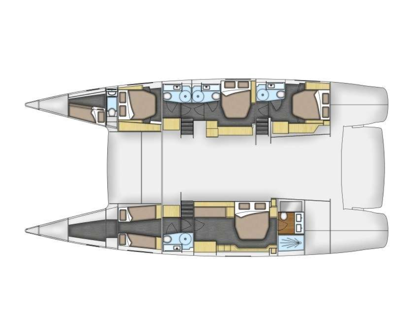 LIR Fountaine Pajot Victoria 67 - Layout