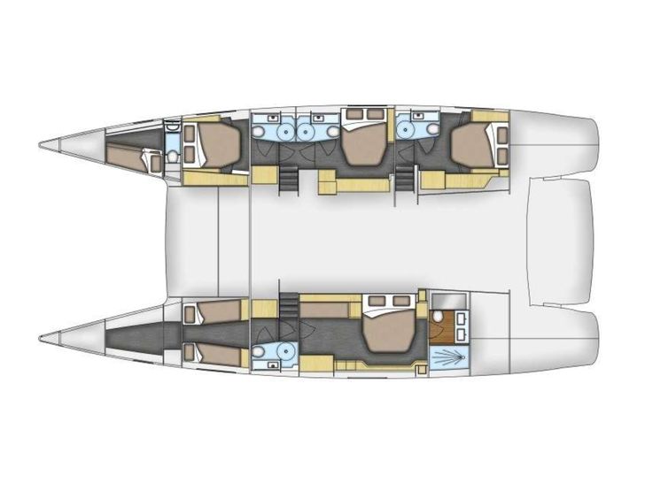 LIR Fountaine Pajot Victoria 67 - Layout LIR Fountaine Pajot Victoria 67 - Layout