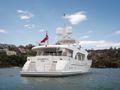 LITTLE PEARL Moonen 30m Superyacht anchored stern view LITTLE PEARL Moonen 30m Superyacht anchored stern view