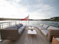 LITTLE PEARL Moonen 30m Superyacht flybridge aft lounging LITTLE PEARL Moonen 30m Superyacht flybridge aft lounging