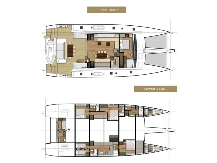 LITTLE GIANT Sunreef 88 Double Deck - layout LITTLE GIANT Sunreef 88 Double Deck - layout
