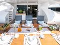 LIVA Maiora 40m Crewed Motor Yacht Alfresco Dinin