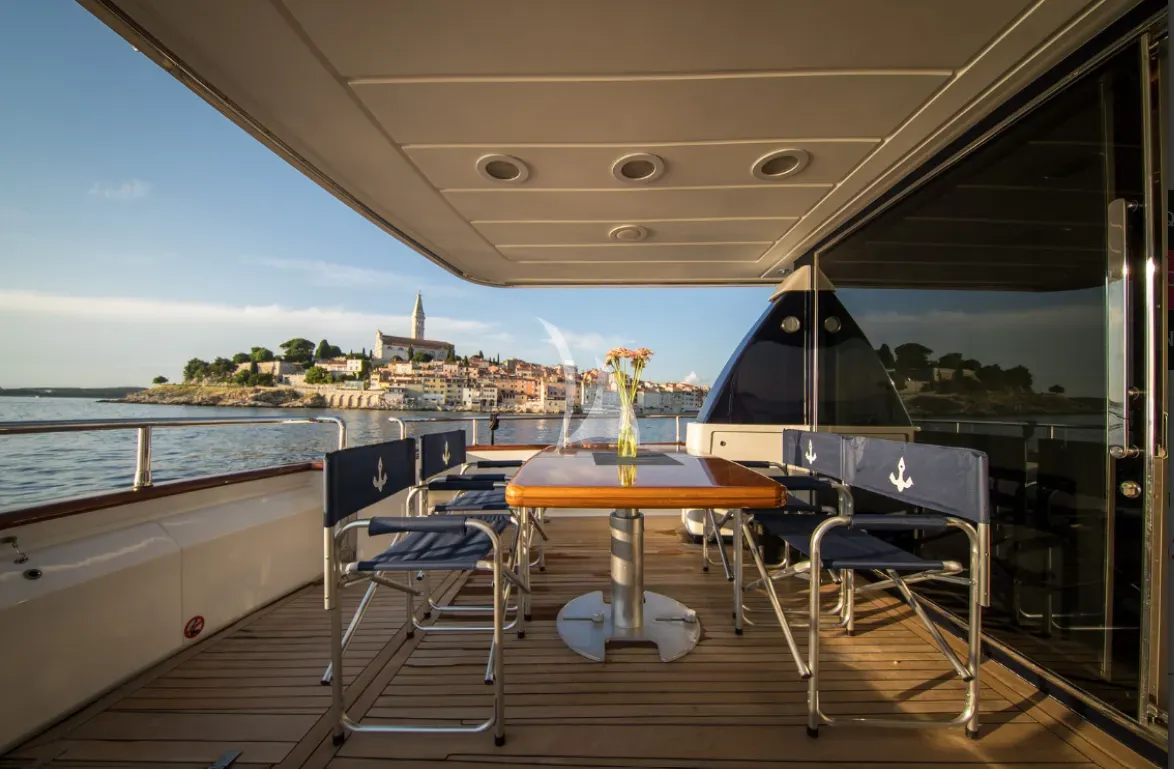 LIZARD Sanlorenzo 72 - aft deck