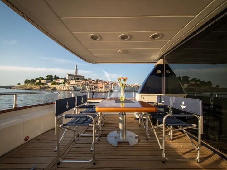 LIZARD Sanlorenzo 72 - aft deck LIZARD Sanlorenzo 72 - aft deck