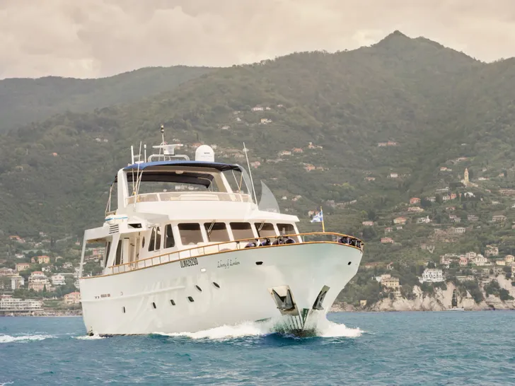 LIBERTY OF LONDON Custom Aluminum Cutter 24m - bow view LIBERTY OF LONDON Custom Aluminum Cutter 24m - bow view
