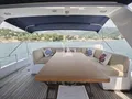 LIBERTY OF LONDON Custom Aluminum Cutter 24m - flybridge dining lounge LIBERTY OF LONDON Custom Aluminum Cutter 24m - flybridge dining lounge