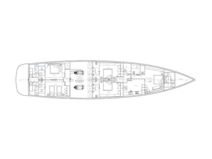 LONG ISLAND Fethiye Shipyard 39m - layout LONG ISLAND Fethiye Shipyard 39m - layout
