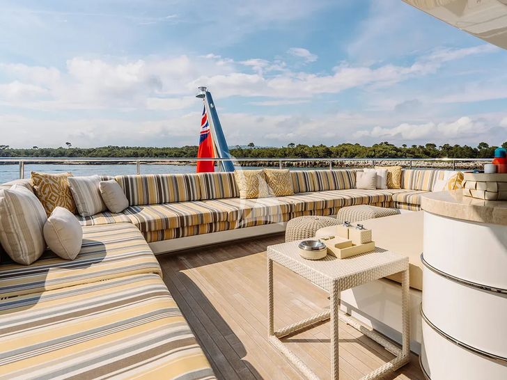 LOON Icon 67m - sky deck aft lounge LOON Icon 67m - sky deck aft lounge
