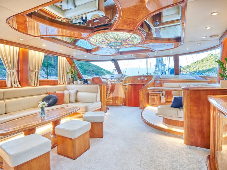 LOTUS Gulet 30m - saloon lounge and dining area LOTUS Gulet 30m - saloon lounge and dining area