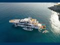 LOVE T Azimut Grande 35M aerial shot with water toys