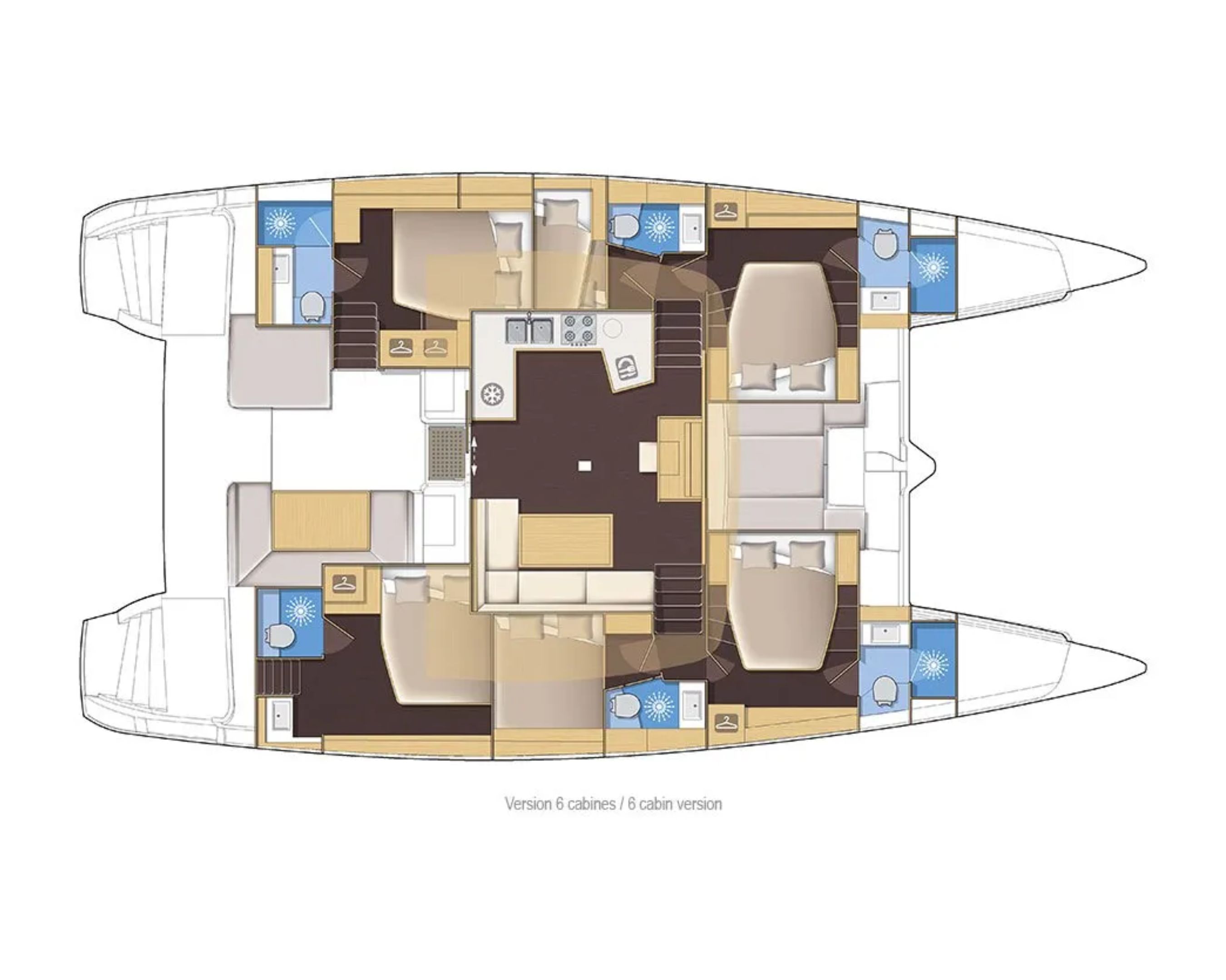 Layout for  LUCKY CLOVER Lagoon 52 - layout