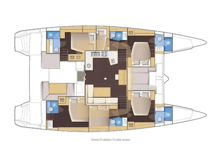 LUCKY CLOVER Lagoon 52 - layout LUCKY CLOVER Lagoon 52 - layout