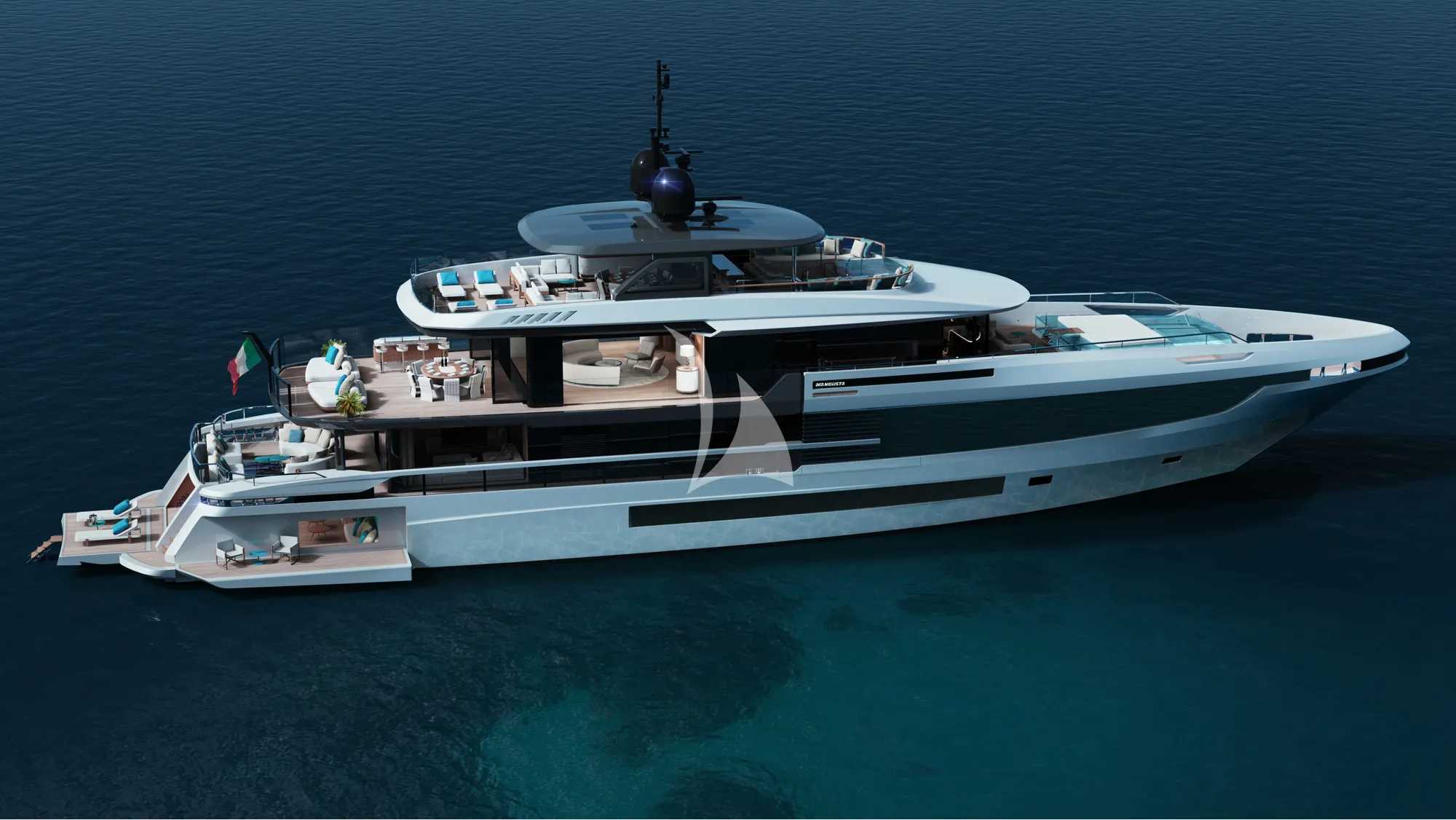 Charter Yacht LULUS - Mangusta Oceano 44 - 5 Cabins - Cannes - St Tropez - Monaco - Nice - Antibes - The French Riviera