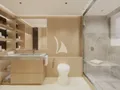 LULUS Mangusta Oceano 44 - master cabin bathroom shower area LULUS Mangusta Oceano 44 - master cabin bathroom shower area