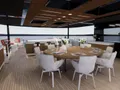 LULUS Mangusta Oceano 44 - sky deck alfresco bar and dining area LULUS Mangusta Oceano 44 - sky deck alfresco bar and dining area