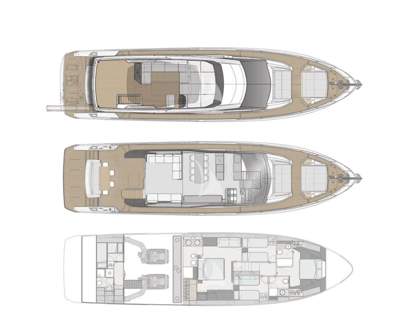 Layout for LUMALOU Ferretti 670 - layout