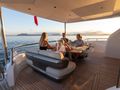 LUMI Princess Y80 - aft alfresco dining area LUMI Princess Y80 - aft alfresco dining area