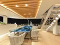 LUMIERE Benetti B.Now 50m Oasis - sky deck at night LUMIERE Benetti B.Now 50m Oasis - sky deck at night