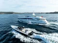 LUMIR Heesen 3700 - cruising with the tender LUMIR Heesen 3700 - cruising with the tender