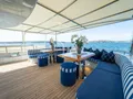 LUMIR Heesen 3700 - main aft deck lounge and alfresco dining area LUMIR Heesen 3700 - main aft deck lounge and alfresco dining area