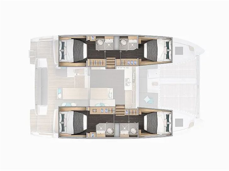 Lagoon 43 - layout Lagoon 43 - layout