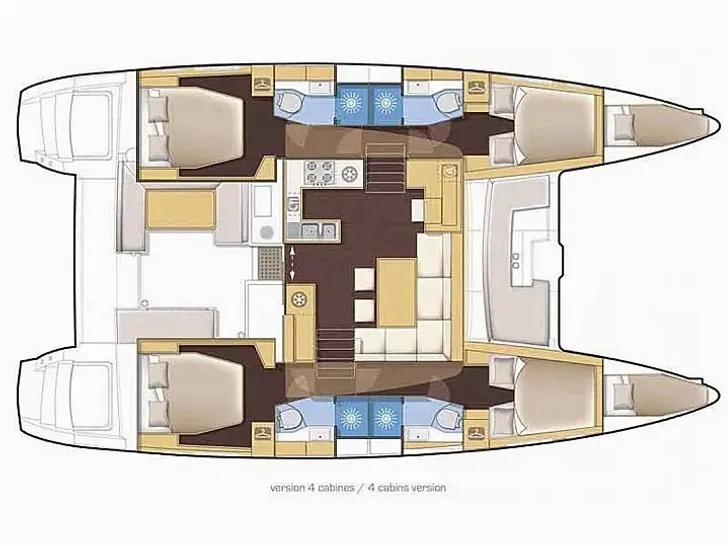 Lagoon 46 - layout Lagoon 46 - layout