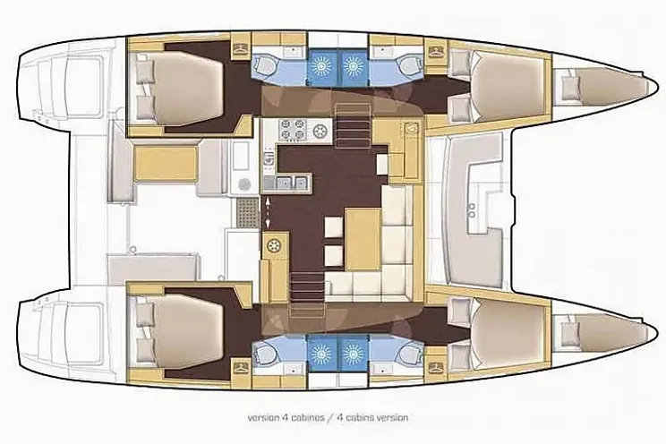 Layout for Lagoon 46 - layout