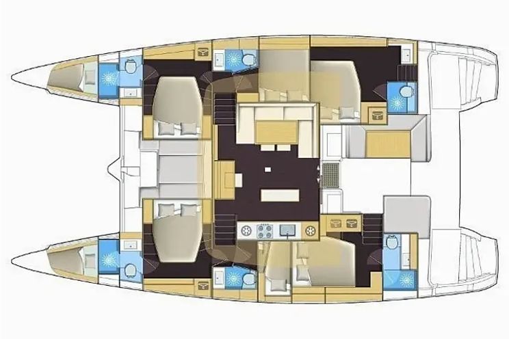 Charter Yacht Lagoon 52F - 6 Cabins - Porto Cervo - La Maddalena - Sardinia - Italy