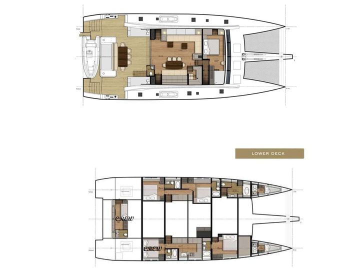 LITTLE GIANT Sunreef 88 Double Deck - Layout LITTLE GIANT Sunreef 88 Double Deck - Layout
