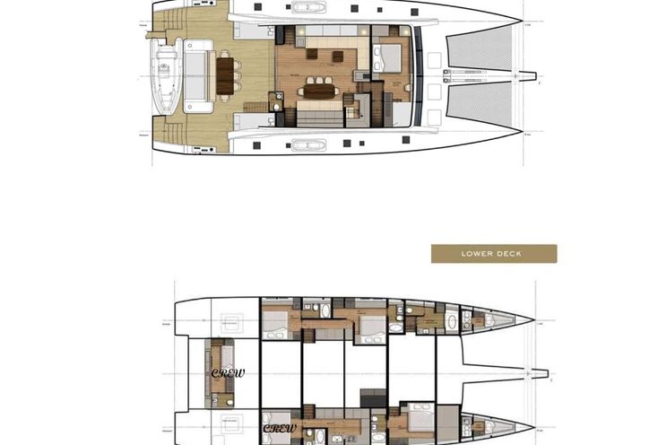 Layout for LITTLE GIANT Sunreef 88 Double Deck - Layout