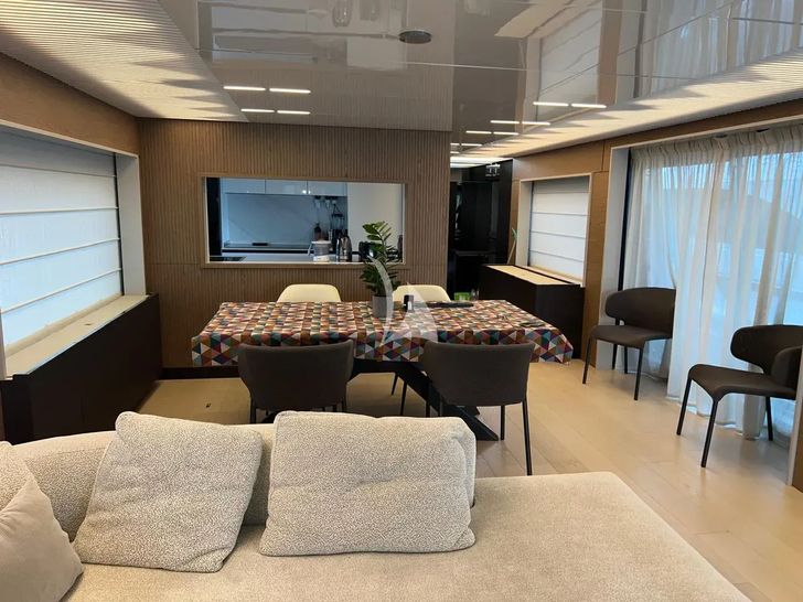 MADRA II Ferretti 920 - main dining area MADRA II Ferretti 920 - main dining area