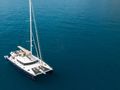 MAGEC Fountaine Pajot Victoria 67 aerial shot with waterline MAGEC Fountaine Pajot Victoria 67 aerial shot with waterline