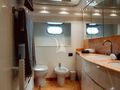 MAGIC SIX Astondoa 82 GLX master cabin toilet and vanity area