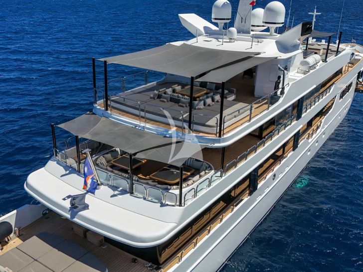 MAGNA GRECIA Custom 63m - aft decks shot MAGNA GRECIA Custom 63m - aft decks shot