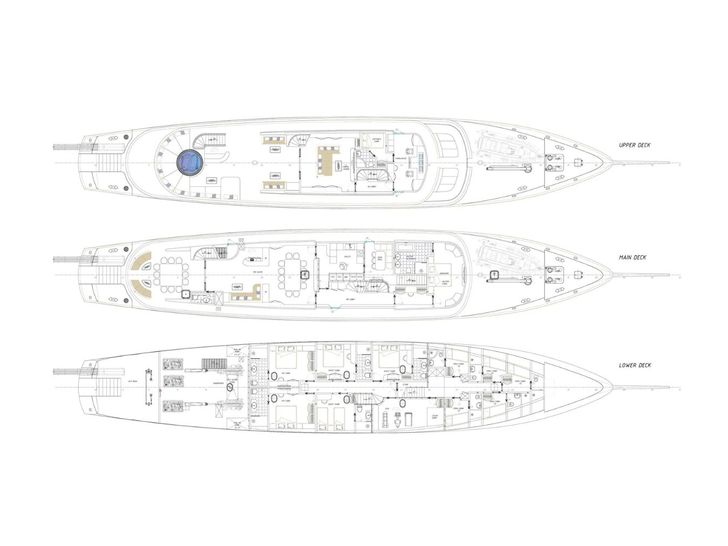 MAIA Custom Sailing Yacht 53m - layout MAIA Custom Sailing Yacht 53m - layout