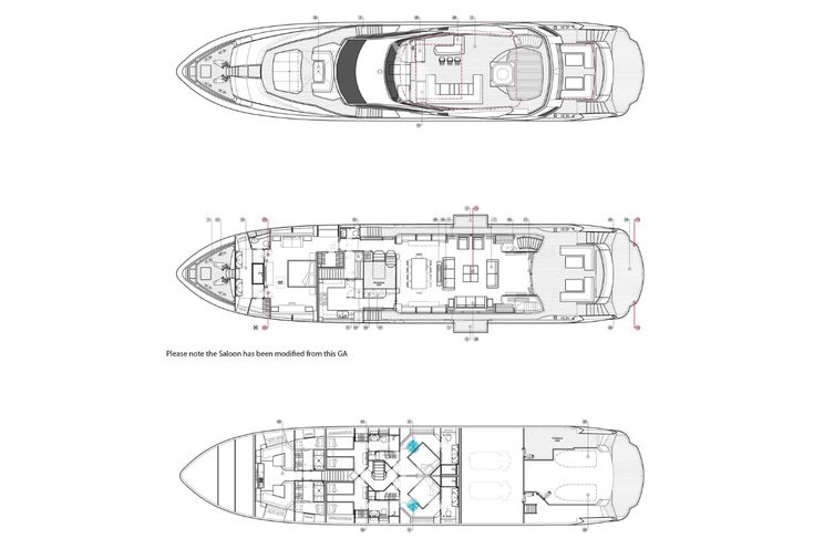Layout for MAKANI II Sunseeker Predator 115 - layout