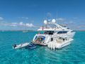 MAMBO Ferretti 112 - anchored with the water toys MAMBO Ferretti 112 - anchored with the water toys