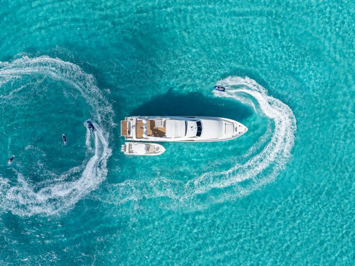 MAMBO Ferretti 112 - top aerial shot MAMBO Ferretti 112 - top aerial shot