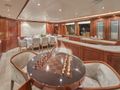 MAMMA MIA Benetti Classic 120 - main saloon bar and gaming table MAMMA MIA Benetti Classic 120 - main saloon bar and gaming table