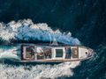 MANARA PRIMA 70 Azimut - top aerial shot cruising MANARA PRIMA 70 Azimut - top aerial shot cruising