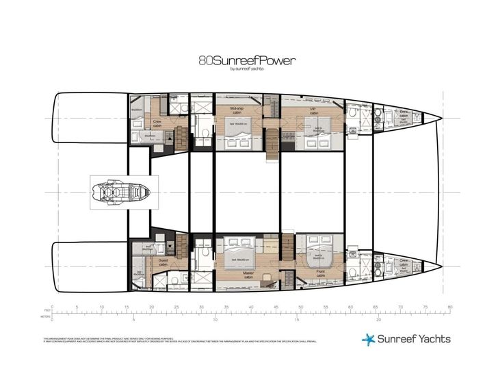 MANTA Sunreef 80 - cabin layout MANTA Sunreef 80 - cabin layout